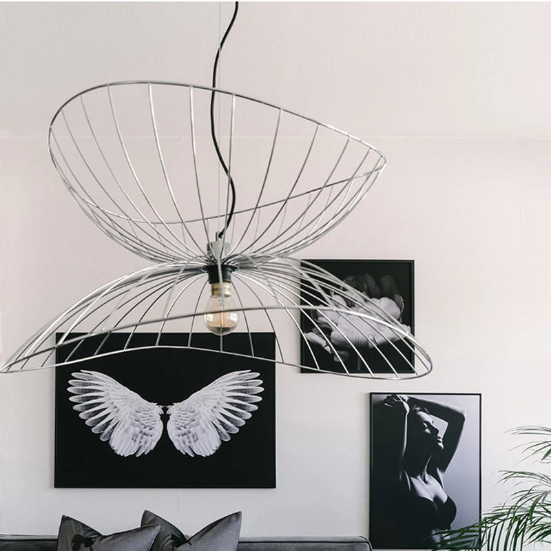 Black Wrought Iron Suspension Lamp Straw Hat Design Dining Table Living Room Lighting Simple Creative Bedroom Pendant Lights
Black Wrought Iron Suspension Lamp Straw Hat Design Dining Table Living Room Lighting Simple Creative Bedroom Pendant Lights