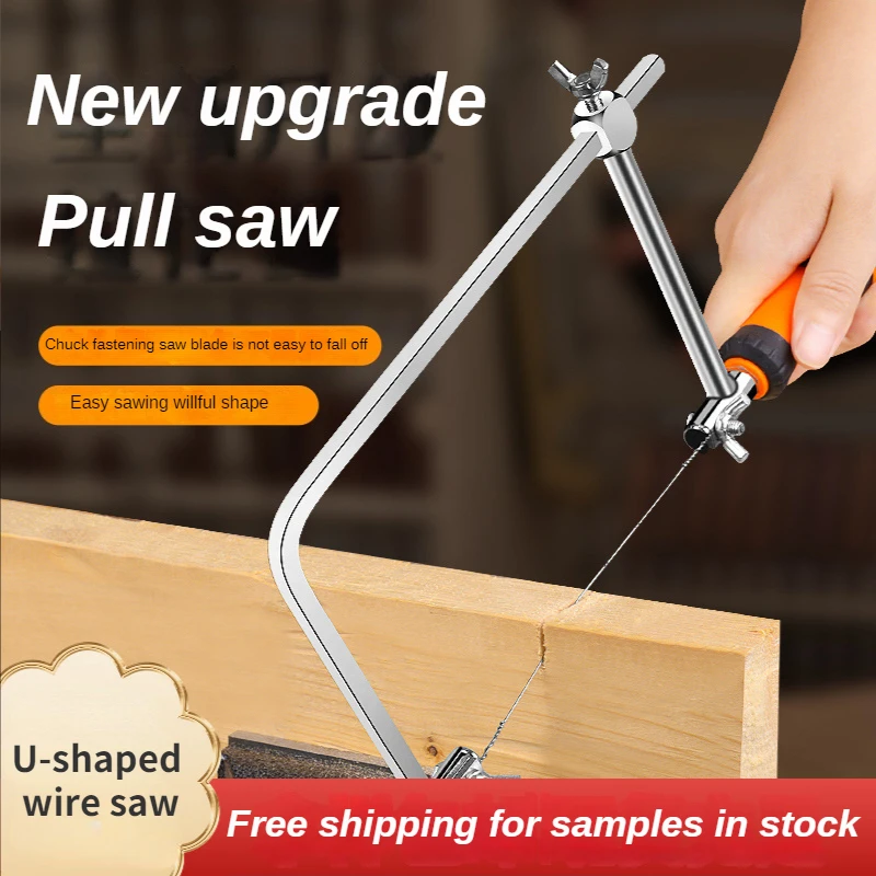 Woodworking Wire Saw Multifunctional Manual Curve Hacksaw Durable Carbon Steel Tool Mini Wire Saw U-shaped Mini Circular Saw
Woodworking Wire Saw Multifunctional Manual Curve Hacksaw Durable Carbon Steel Tool Mini Wire Saw U-shaped Mini Circular Saw