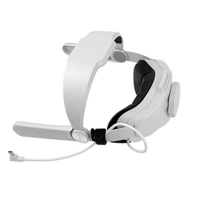 

Регулируемый ремешок для головы с батареей 5300 мАч для Oculus/Meta Quest 2, сменный ремешок, Защитная повязка на голову, аксессуары виртуальной реальности