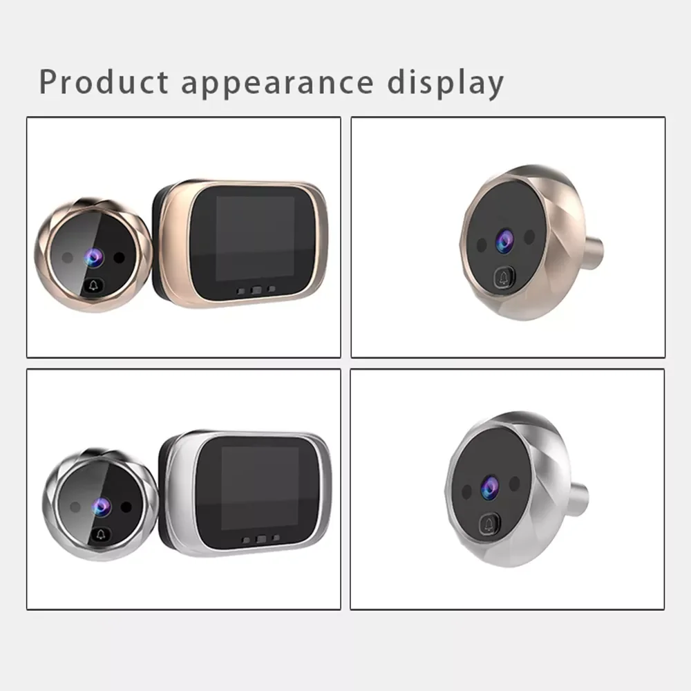 Digital Doorbell 90 Degree 2.8 inch LCD Color Screen Door Eye Doorbell Electronic Peephole Door Camera Viewer Outdoor Door Bell
Digital Doorbell 90 Degree 2.8 inch LCD Color Screen Door Eye Doorbell Electronic Peephole Door Camera Viewer Outdoor Door Bell
