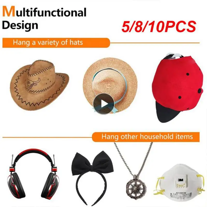 5/8/10PCS Wall Mounted Baseball Caps Hook Minimalist Design No Drilling Hat Rack Self Adhesive Baseball Cap Organizer
5/8/10PCS Wall Mounted Baseball Caps Hook Minimalist Design No Drilling Hat Rack Self Adhesive Baseball Cap Organizer