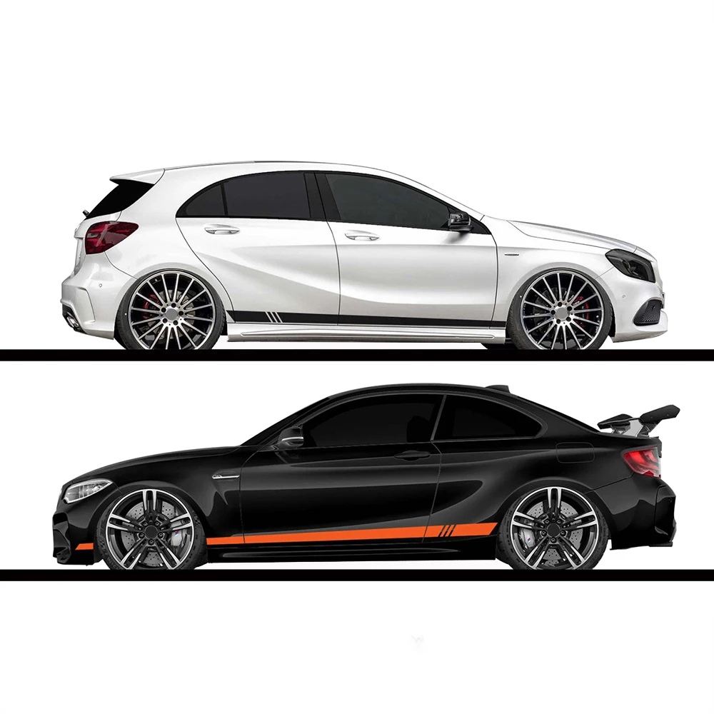 Z331# 2pcs/lot 220x8cm Stripe Style Side Stripes Car Both Body Stickers Decal Car Accessories Pegatinas Para Coche
Z331# 2pcs/lot 220x8cm Stripe Style Side Stripes Car Both Body Stickers Decal Car Accessories Pegatinas Para Coche