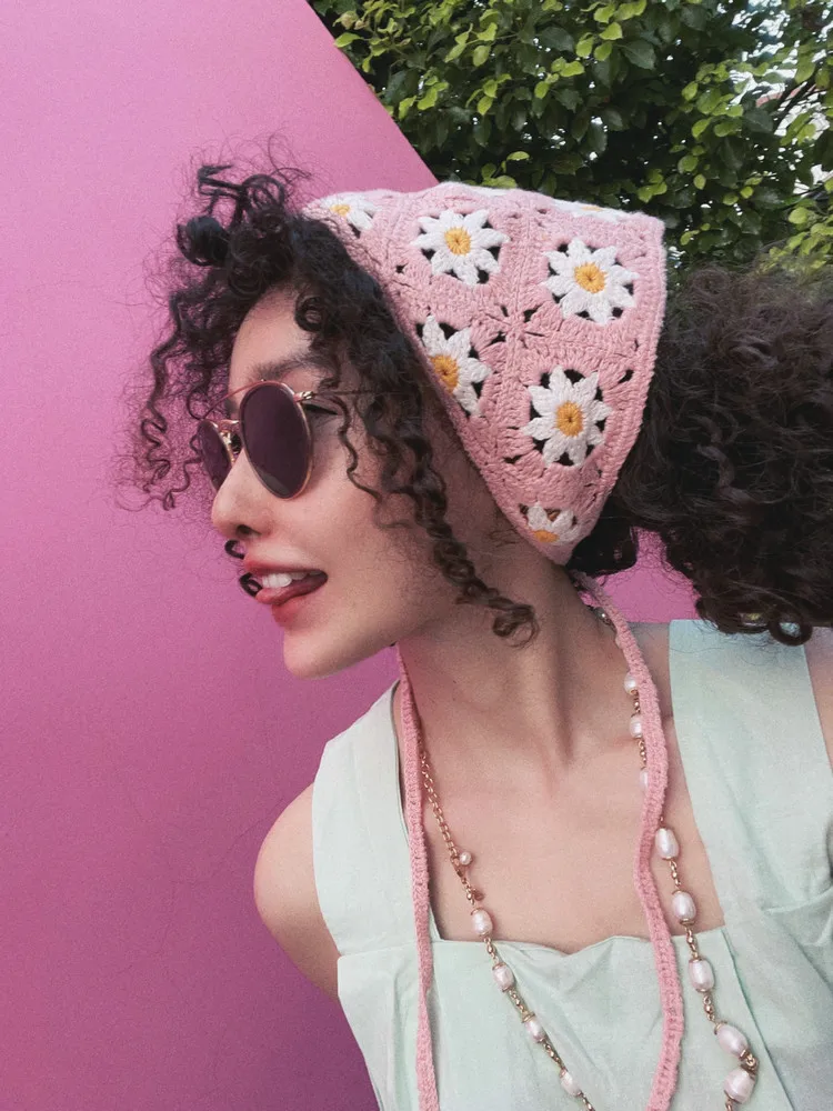 Floral Braided Hairband Crochet Sweet Small Fresh Vintage Daisy For Women Knitted Headscarf Elastic Hair Accessories Bandanas
Floral Braided Hairband Crochet Sweet Small Fresh Vintage Daisy For Women Knitted Headscarf Elastic Hair Accessories Bandanas