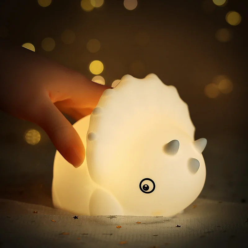 Cute Night light Touch Sensor Silicone Animal Dinosaur Lamp Children Kids Holiday Gift Dimmable Sleeping Night Lamp USB Charging
Cute Night light Touch Sensor Silicone Animal Dinosaur Lamp Children Kids Holiday Gift Dimmable Sleeping Night Lamp USB Charging