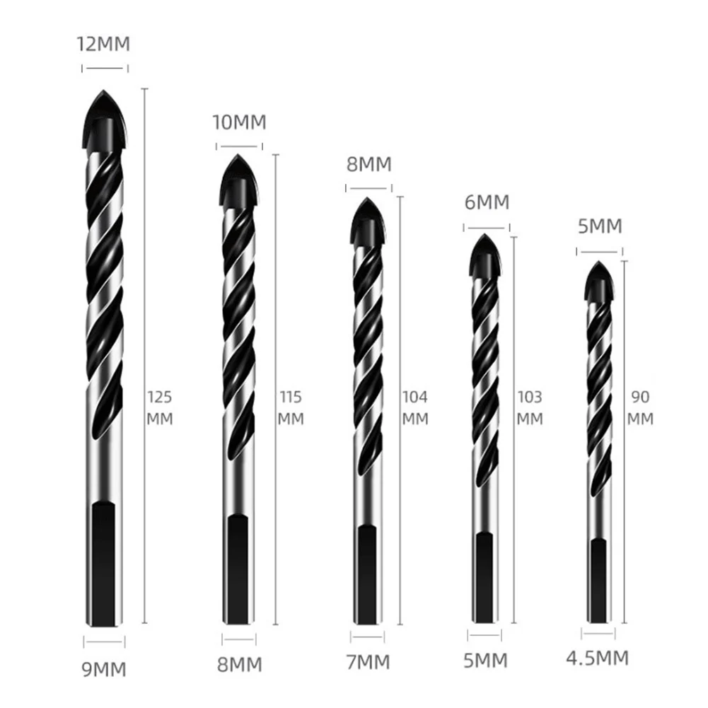 5PCS Triangular Drill Bit Tap Drill Bit Set Carbide Drill Bit For Porcelain Tile Concrete Glass 5-12mm Hand Tools
5PCS Triangular Drill Bit Tap Drill Bit Set Carbide Drill Bit For Porcelain Tile Concrete Glass 5-12mm Hand Tools