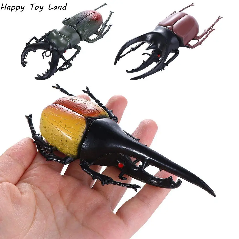 

6 Style 13cm Simulation Beetle Toys Special Lifelike Model Simulation Insect Toy Nursery Teaching Aids Joke Toys