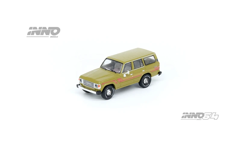 

INNO 1:64 LAND CRUISER FJ60 Olive Green Die-Cast Car Model Collection Miniature