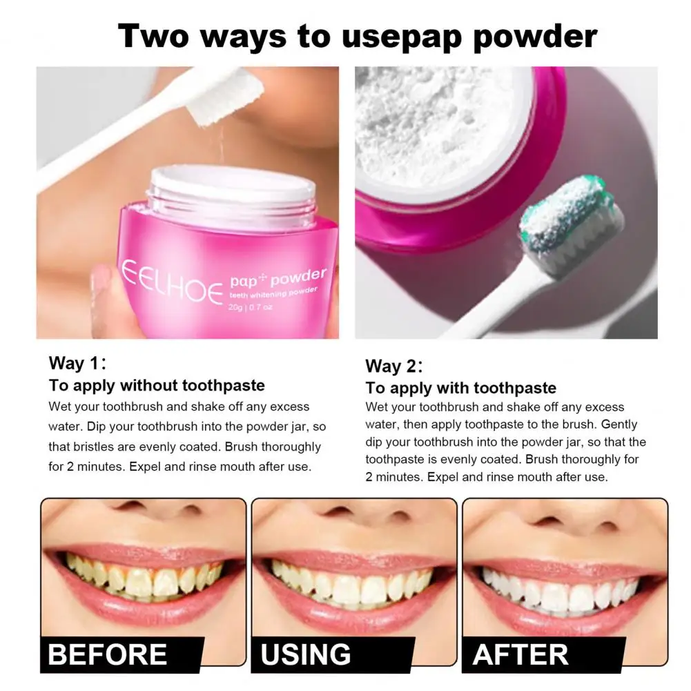 Universal Tartar Removal Powder Mini Teeth Cleaner Powder Non-irritating Teeth Whitening Cleaning Stain Powder Protect Gum
Universal Tartar Removal Powder Mini Teeth Cleaner Powder Non-irritating Teeth Whitening Cleaning Stain Powder Protect Gum