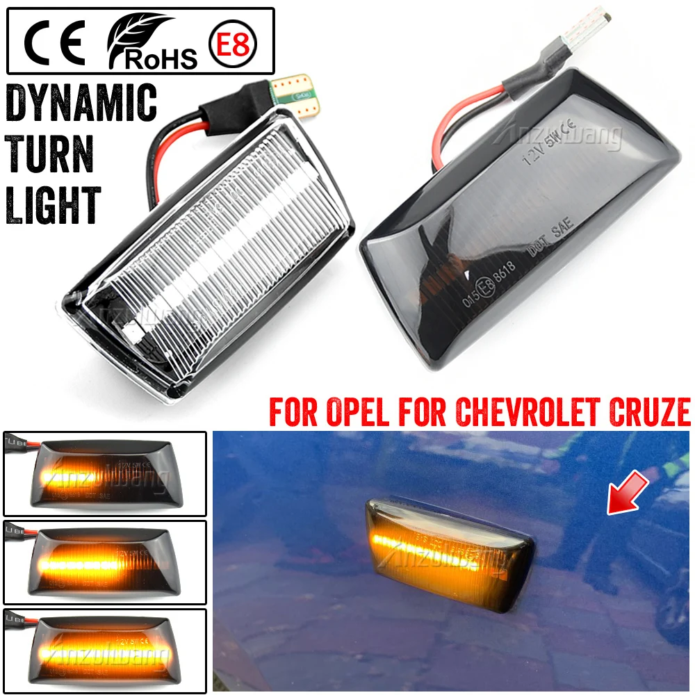 2Pcs LED Dynamic Turn Signal Light Side Marker Sequential Blinker For Opel Astra H MK5 Insignia Zafira Corsa D MK4 Meriva Adam 
2Pcs LED Dynamic Turn Signal Light Side Marker Sequential Blinker For Opel Astra H MK5 Insignia Zafira Corsa D MK4 Meriva Adam