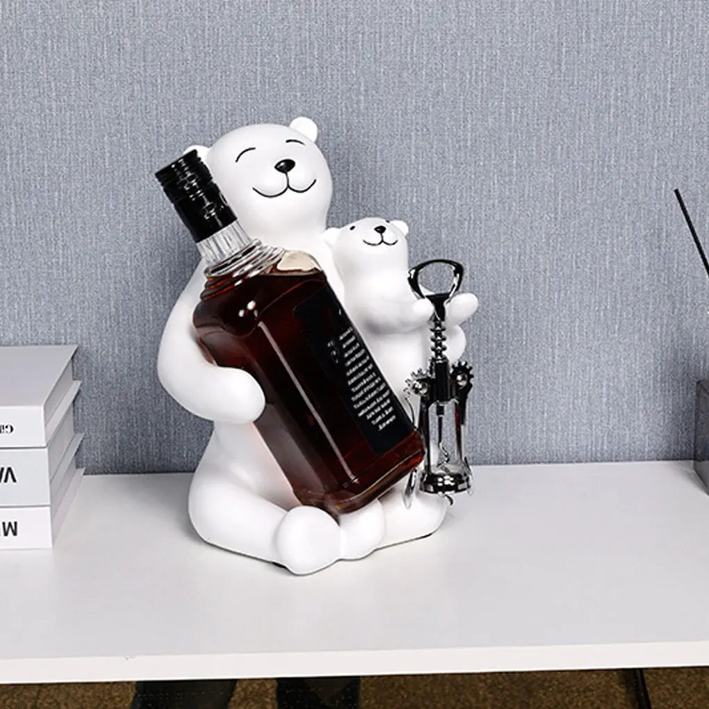 Ornaments Decoration Statue Creatively Polar Bear Wine Rack Model Crafts Living Room Table Cabinet Gift Home White
Ornaments Decoration Statue Creatively Polar Bear Wine Rack Model Crafts Living Room Table Cabinet Gift Home White