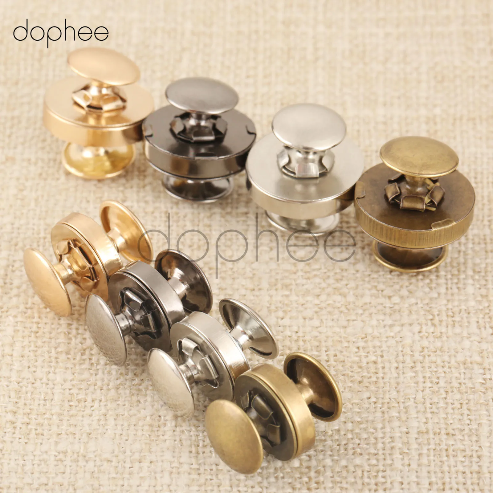 dophee 10pcs 14/18mm Magnetic Snaps Double Rivet Clasps Buttons Fasteners Buckles DIY For Lady Handbag Purse Clothes Luggage
dophee 10pcs 14/18mm Magnetic Snaps Double Rivet Clasps Buttons Fasteners Buckles DIY For Lady Handbag Purse Clothes Luggage
