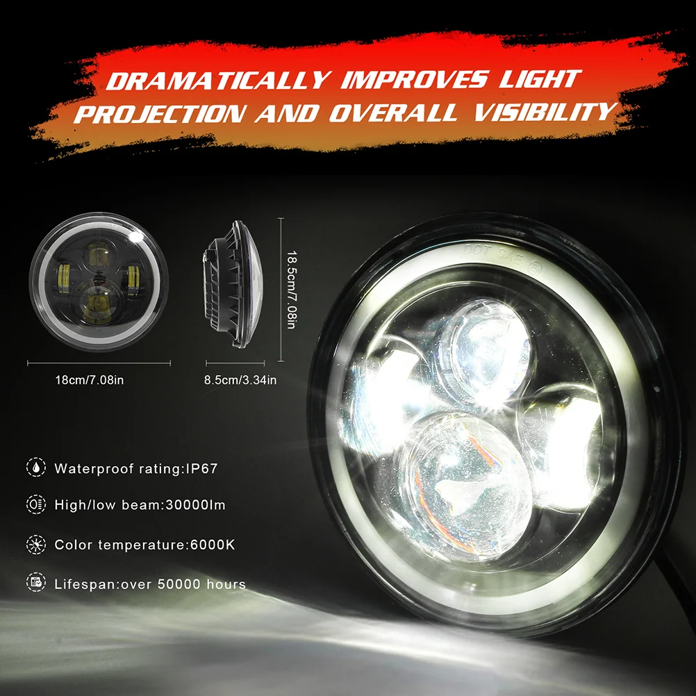 1PC 150W 7 Inches Offroad Led Work Lamp High Brightness Wrangler Headlamp Flood Fog Driving LED Work Lamp for Car Offroad (LED
1PC 150W 7 Inches Offroad Led Work Lamp High Brightness Wrangler Headlamp Flood Fog Driving LED Work Lamp for Car Offroad (LED