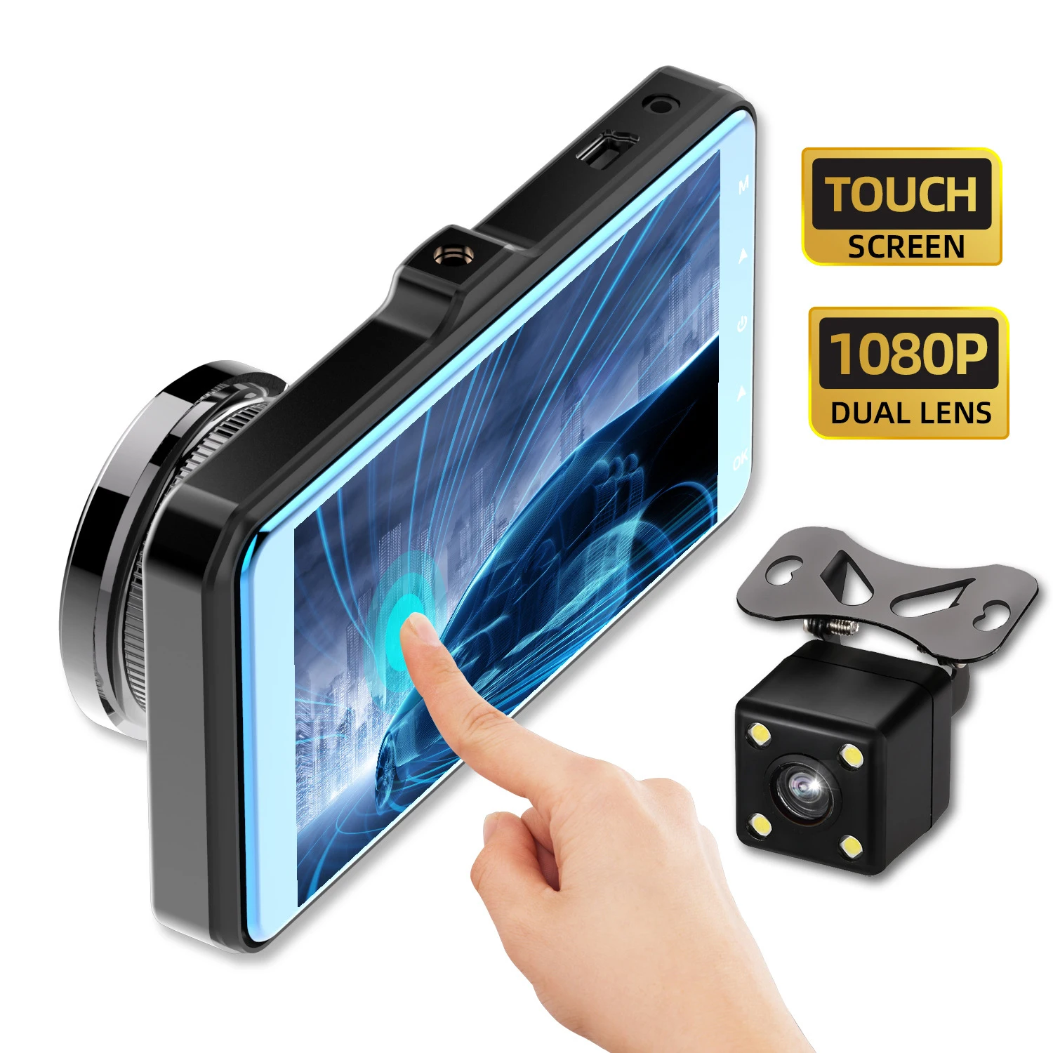Car DVR 4.0" 1080P Full HD Dash Cam Dual Lens Rear View Video Recorder Vehicle Camera Monitor Auto Parking Monitor Night Vision
Car DVR 4.0" 1080P Full HD Dash Cam Dual Lens Rear View Video Recorder Vehicle Camera Monitor Auto Parking Monitor Night Vision