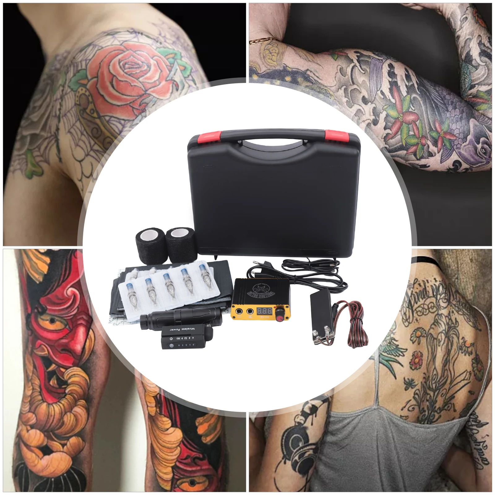 Tattoo Machine Pen Kit Wireless Batteries Rotary Tattoo Machine with Wireless Tattoo Power Supply 20 Piece Tattoo
Tattoo Machine Pen Kit Wireless Batteries Rotary Tattoo Machine with Wireless Tattoo Power Supply 20 Piece Tattoo