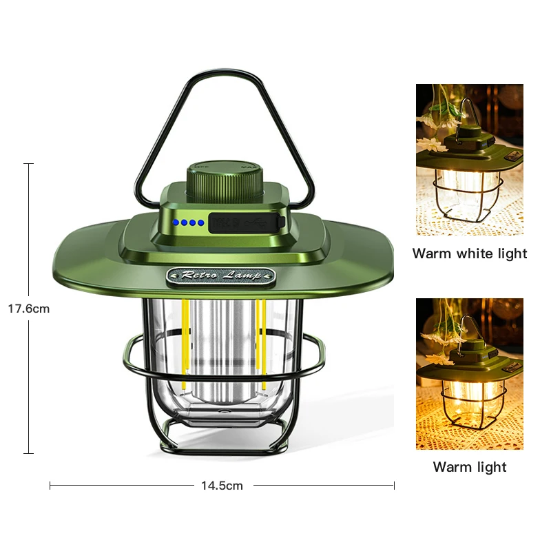 Retro Outdoor Camping Lights LED Horse Light Smart USB Charging Portable Lantern Charging Treasure Waterproof Night Tent Lights
Retro Outdoor Camping Lights LED Horse Light Smart USB Charging Portable Lantern Charging Treasure Waterproof Night Tent Lights