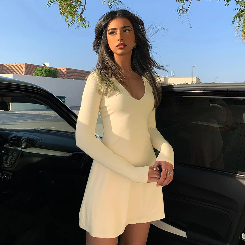 Vintage Streetwear Mini Dress Slim Fit Long Sleeve Club Outfits Dresses For Women 2022 Elegant Party Sexy Short Dresses
Vintage Streetwear Mini Dress Slim Fit Long Sleeve Club Outfits Dresses For Women 2022 Elegant Party Sexy Short Dresses