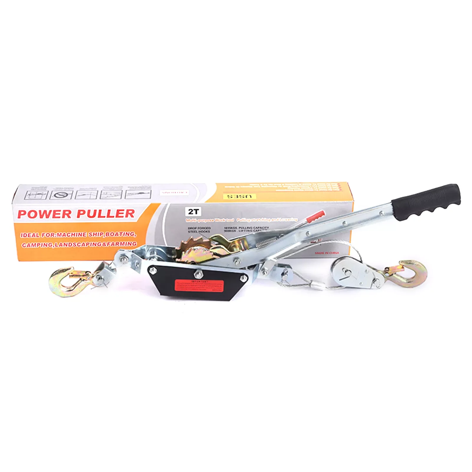 New 1T2T Hook Cable Puller Anti-reversal Brake Buckle Wire Tensioner Double Hook Liner Hand Winch Puller For Garden Boat Spot
New 1T2T Hook Cable Puller Anti-reversal Brake Buckle Wire Tensioner Double Hook Liner Hand Winch Puller For Garden Boat Spot