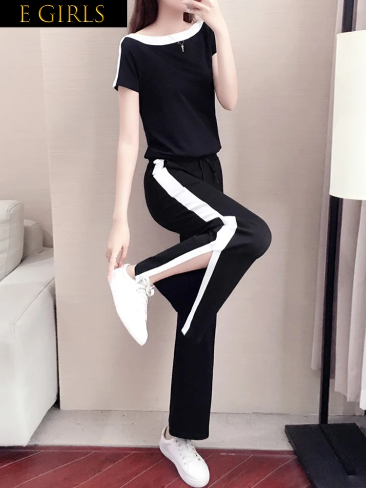 F GIRLS Summer Outfits Pants Two Piece Sets For Women 2023 Casual Slash Neck Short Sleeved T Shirts+Split Wide Leg Trousers Tops
F GIRLS Summer Outfits Pants Two Piece Sets For Women 2023 Casual Slash Neck Short Sleeved T Shirts+Split Wide Leg Trousers Tops