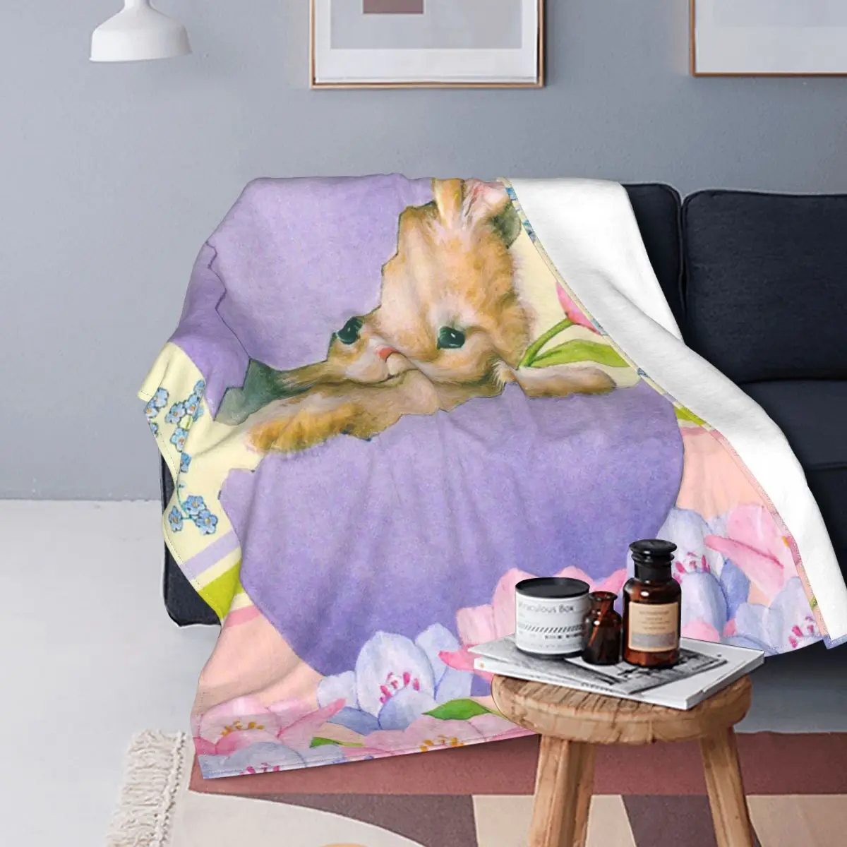 Easter Flannel Throw Blankets Rabbit Bunny Eggs Blankets for Sofa Travel Soft Bedroom Quilt 
Easter Flannel Throw Blankets Rabbit Bunny Eggs Blankets for Sofa Travel Soft Bedroom Quilt