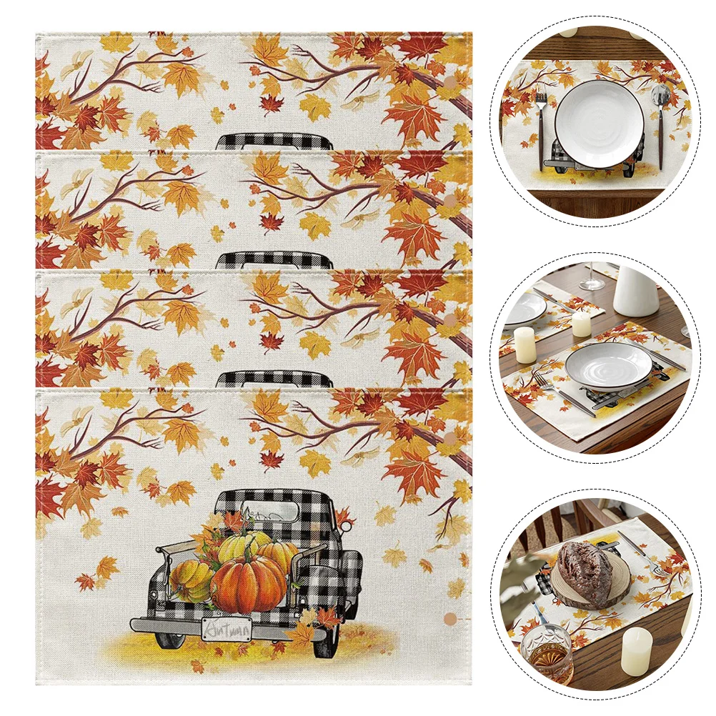 Placemat Fall Table Farmhouse Placemats Mats Pumpkin Linen Sunflower Autumnharvest Party Coaster Dining Dish Mat Decorative
Placemat Fall Table Farmhouse Placemats Mats Pumpkin Linen Sunflower Autumnharvest Party Coaster Dining Dish Mat Decorative