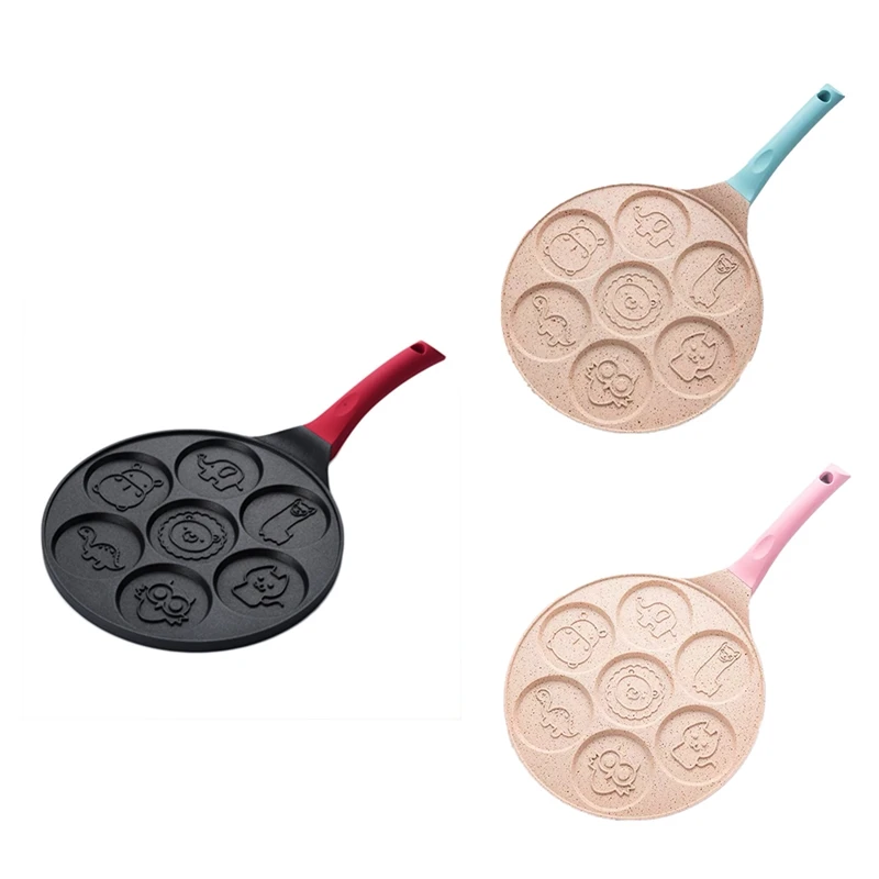 Seven-Hole Breakfast Pan Multi-Function Pancake Pan Animal Face Mold Small Frying Pan Egg Non-Stick Frying Pan
Seven-Hole Breakfast Pan Multi-Function Pancake Pan Animal Face Mold Small Frying Pan Egg Non-Stick Frying Pan