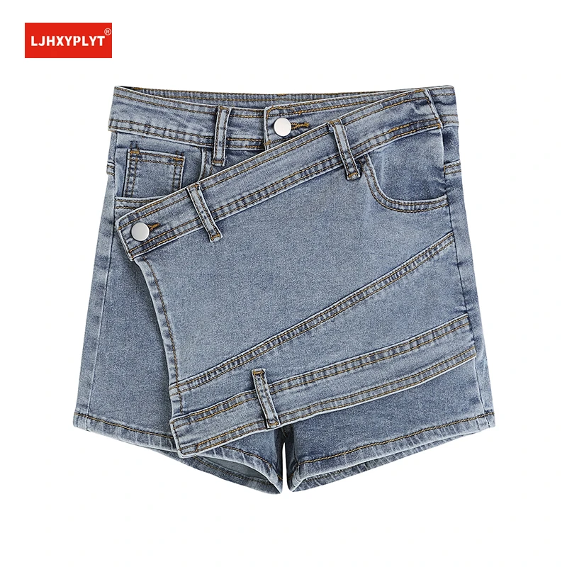 Шорты женские джинсовые с завышенной талией, повседневные трапециевидные антибликовые короткие юбки в стиле пэчворк, асимметричные джинсо...
Шорты женские джинсовые с завышенной талией, повседневные трапециевидные антибликовые короткие юбки в стиле пэчворк, асимметричные джинсо...