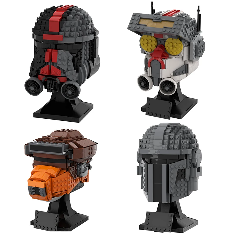 Строительные блоки Moc для шлема самурайского охотника из космических войн, фильмы, шлем Boushh, Коллекция строительных блоков, детская игрушка,...
Строительные блоки Moc для шлема самурайского охотника из космических войн, фильмы, шлем Boushh, Коллекция строительных блоков, детская игрушка,...