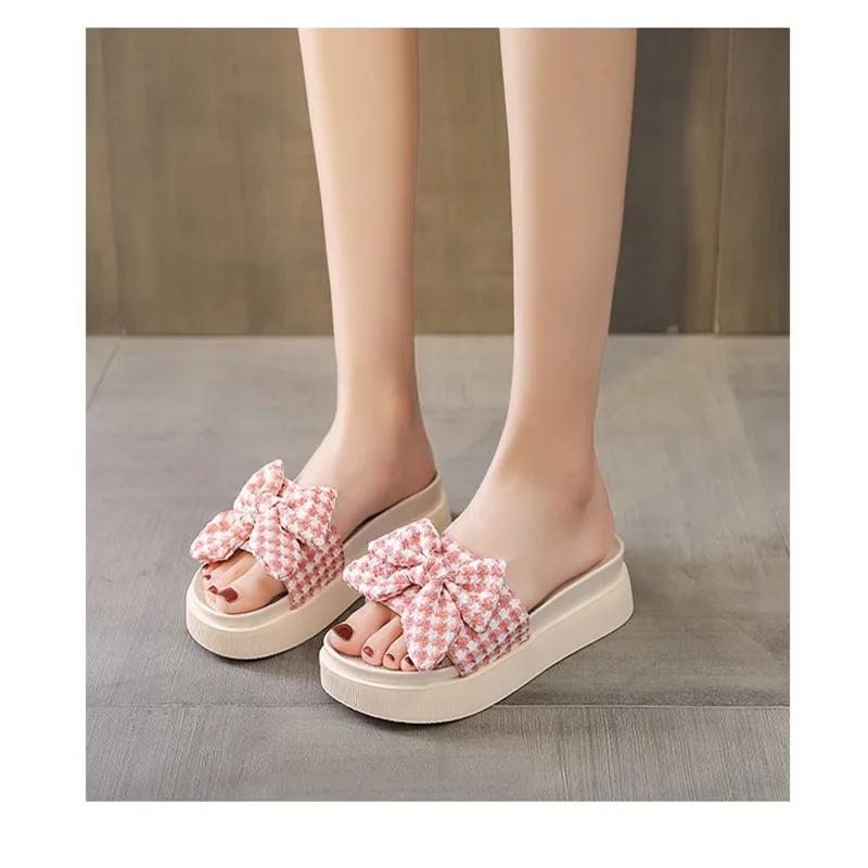 Summer Women's Sandals Open Toe Mid-heel Fashion Woven Slippers Striped Lattice Outdoor Ladies Slippers Ladies Sandals Women's 
Summer Women's Sandals Open Toe Mid-heel Fashion Woven Slippers Striped Lattice Outdoor Ladies Slippers Ladies Sandals Women's