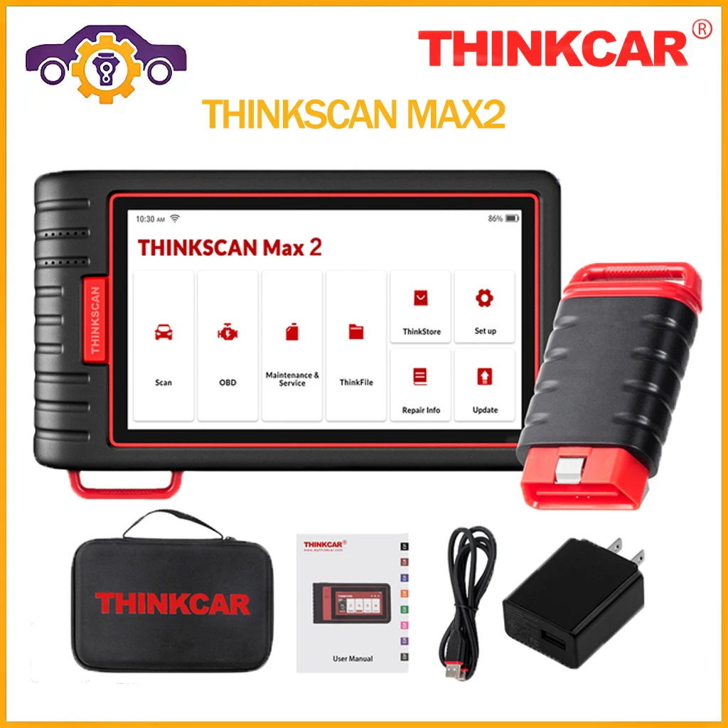Сканер THINKCAR ThinkScan Max 2 OBD2, диагностический прибор для автомобиля, полное кодирование ECU, PK, мини-сканер с поддержкой CANFD Fo
Сканер THINKCAR ThinkScan Max 2 OBD2, диагностический прибор для автомобиля, полное кодирование ECU, PK, мини-сканер с поддержкой CANFD Fo