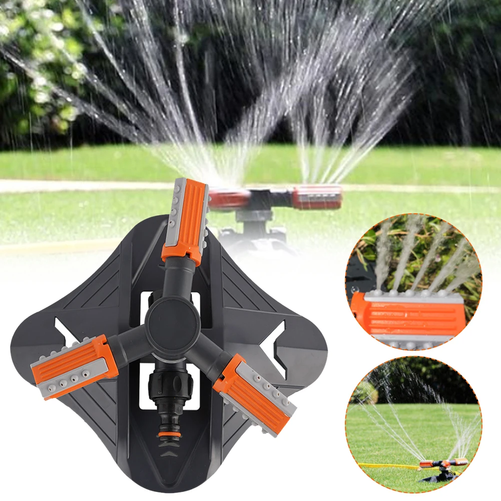 Adjustable 360 Degree 3-arm Rotating Garden Sprinkler Grass Lawn Automatic Watering Nozzles Garden Agriculture Irrigation Device
Adjustable 360 Degree 3-arm Rotating Garden Sprinkler Grass Lawn Automatic Watering Nozzles Garden Agriculture Irrigation Device