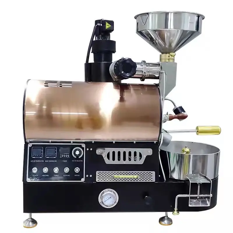 

Small Counter Top Coffee Roasting Machines, Commercial Coffee Bean Roaster With Half KG Capacity/Small Coffee Roasting Machines