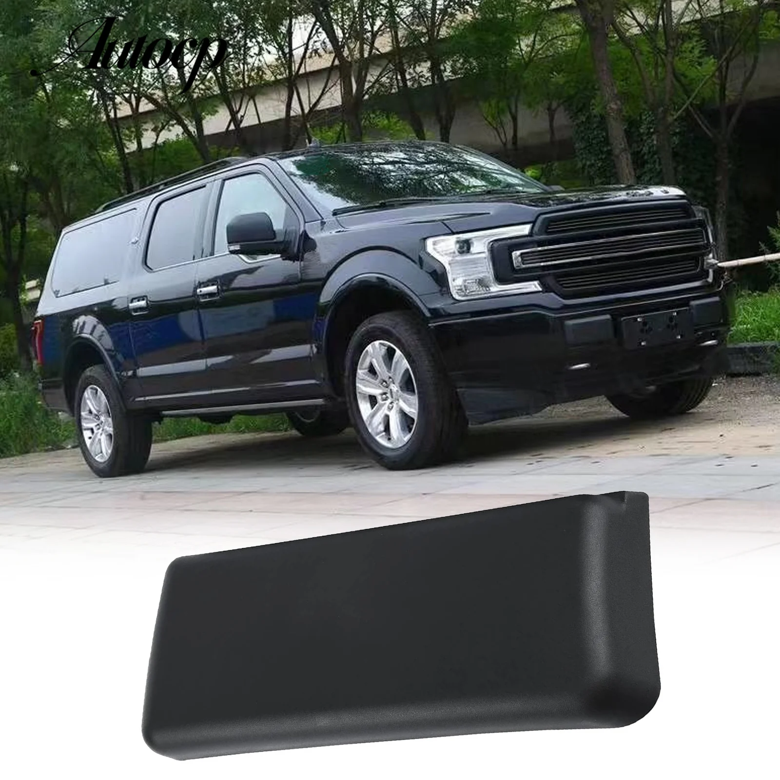 

Front Bumper Guards Pads & License Plate Frame Bracket For 2009-2014 Ford F150