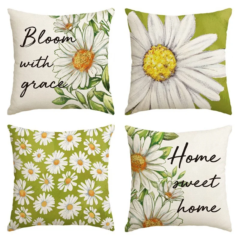Home Decor Cushion Covers 18X18 Set Of 4 Farmhouse Throw Pillow Spring Decorations Flowers Cushion Case For Home Decor
Home Decor Cushion Covers 18X18 Set Of 4 Farmhouse Throw Pillow Spring Decorations Flowers Cushion Case For Home Decor