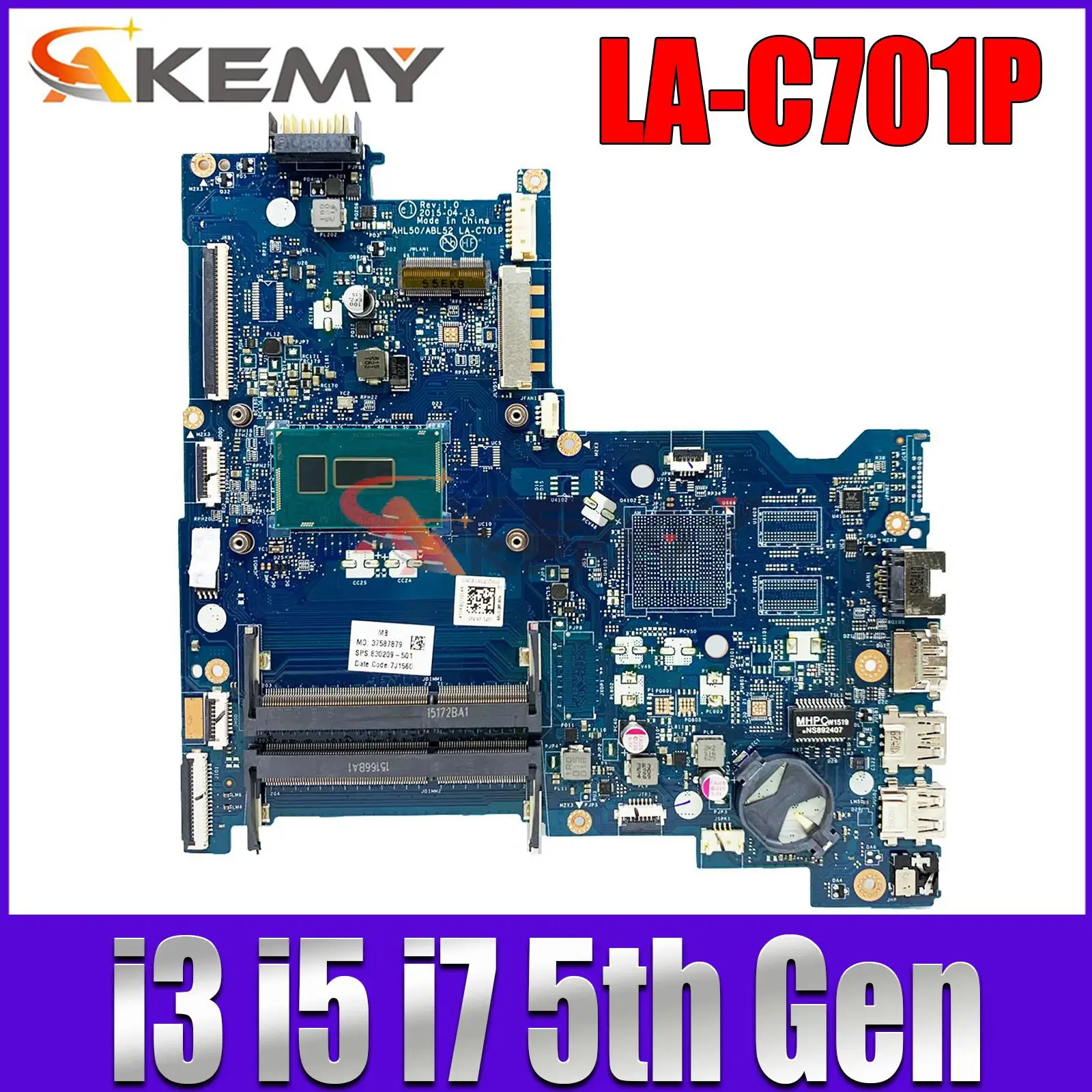 Материнская плата для ноутбука HP PAVILION 15-AC 15-AY 250 G4 с процессором 3825U I3 I5 I7, системная плата AHL50/ABL52, диагностика 100%
Материнская плата для ноутбука HP PAVILION 15-AC 15-AY 250 G4 с процессором 3825U I3 I5 I7, системная плата AHL50/ABL52, диагностика 100%