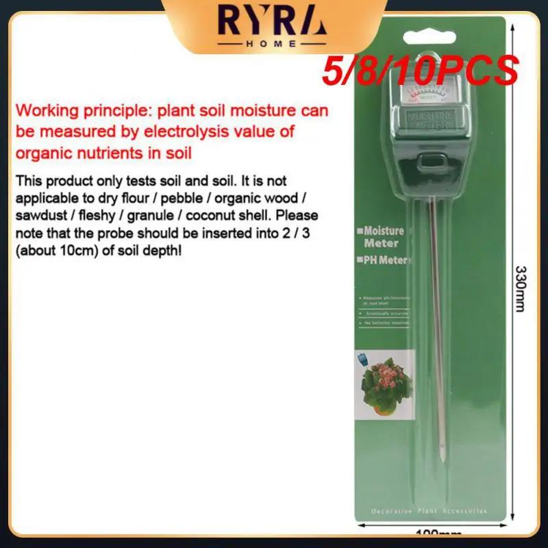 5/8/10PCS Flower Sensor Meter Metal Probe Water Analyzer Detector Gardening Plant Hygrometer Tool Analyzers Soil Moisture
5/8/10PCS Flower Sensor Meter Metal Probe Water Analyzer Detector Gardening Plant Hygrometer Tool Analyzers Soil Moisture