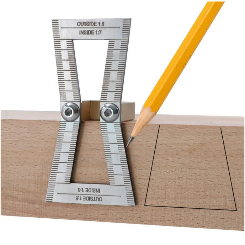 Woodworking Dovetail Marker Aluminum Alloy Dovetail Marking Template 1:5 & 1:8 Wood Joint Gauge With Scale Dovetail Guide Tools
Woodworking Dovetail Marker Aluminum Alloy Dovetail Marking Template 1:5 & 1:8 Wood Joint Gauge With Scale Dovetail Guide Tools