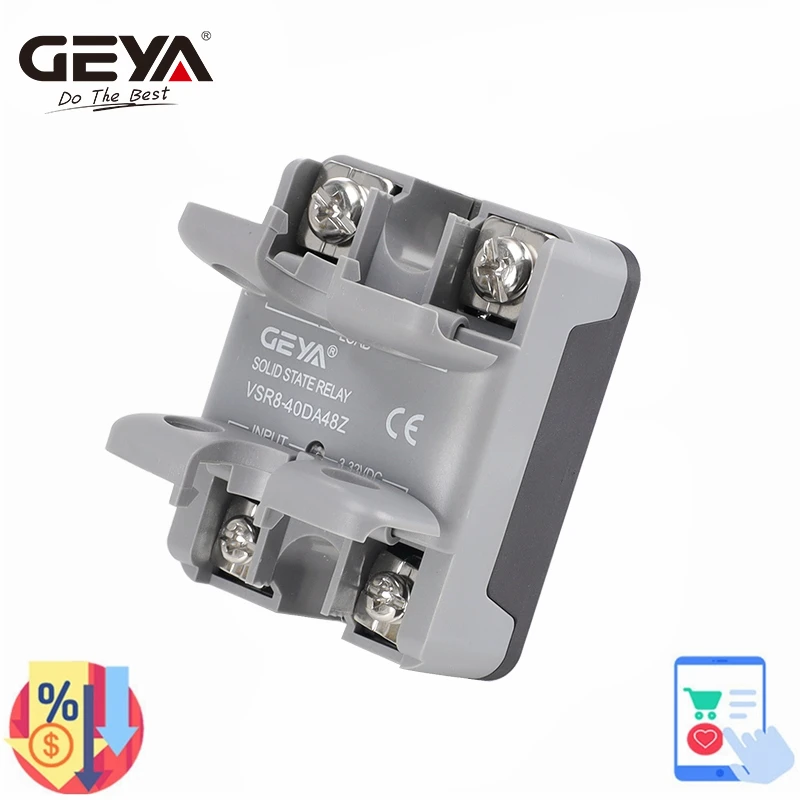 GEYA VSR8 Однофазное твердотельное реле 10DA/25DA/40DA/60DA/80DA 24-480В
GEYA VSR8 Однофазное твердотельное реле 10DA/25DA/40DA/60DA/80DA 24-480В