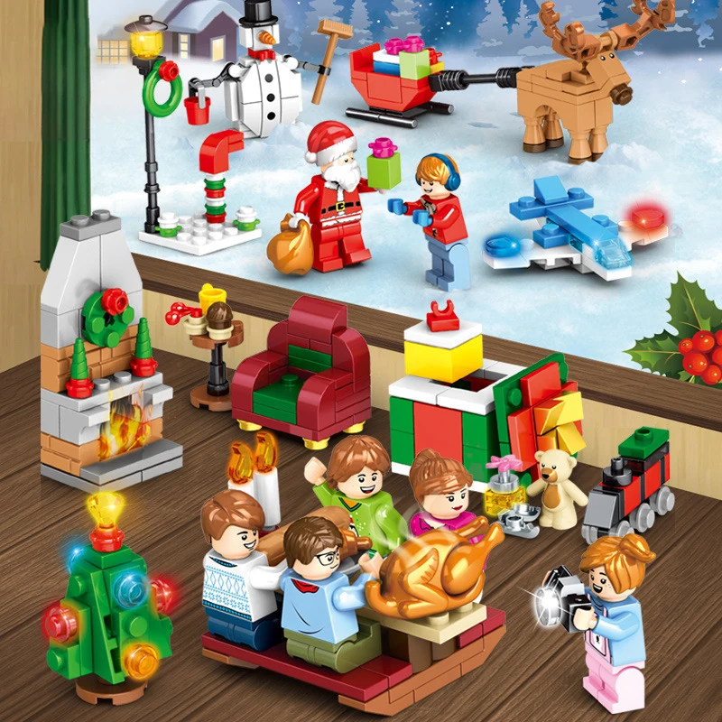 Christmas Series Bricks Toys Christmas Party Scenes Santa Claus Elk Snowman Turkey Dinner Assembly Big Model Kits For Kid Gifts
Christmas Series Bricks Toys Christmas Party Scenes Santa Claus Elk Snowman Turkey Dinner Assembly Big Model Kits For Kid Gifts