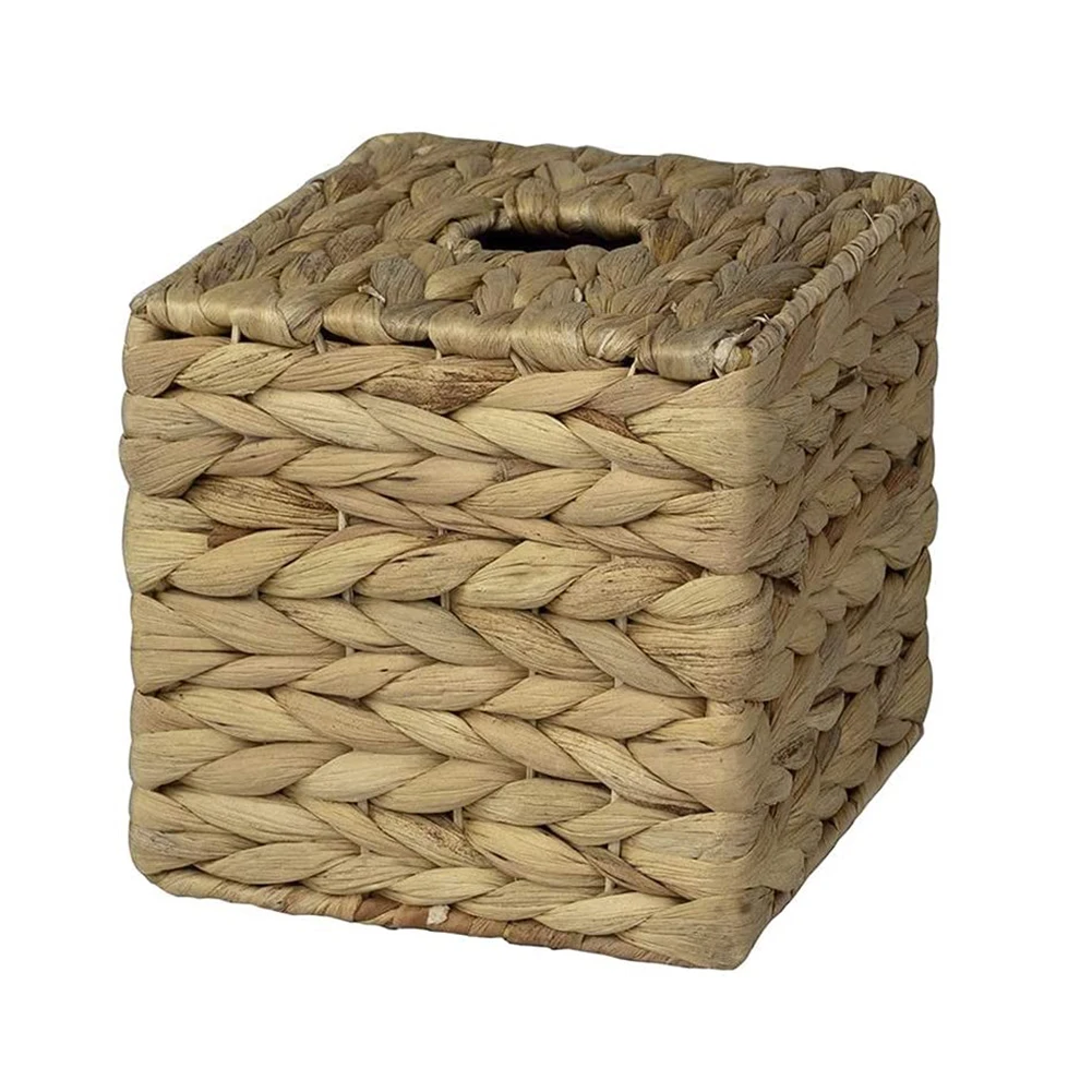 Hand Woven Square Tissue Box Cover Holder Rustic Wicker Straw Tissue Paper Box Napkin Dispenser Organizer for Kitchen Bathroom
Hand Woven Square Tissue Box Cover Holder Rustic Wicker Straw Tissue Paper Box Napkin Dispenser Organizer for Kitchen Bathroom