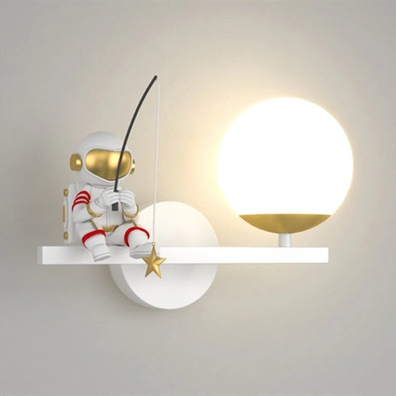 Nordic LED Personality Astronaut Children's Room Wall Lamp Kitchen Dining Room Bedroom Study Balcony Aisle Lamp Decoration
Nordic LED Personality Astronaut Children's Room Wall Lamp Kitchen Dining Room Bedroom Study Balcony Aisle Lamp Decoration