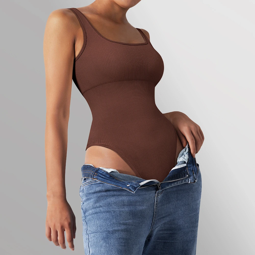 Bodysuit Women Romper Ladies Square Neck Sexy Sleeveless Tank Tops Overalls Bodycon Jumpsuit Backless Ribbed Bodysuit Female 
Bodysuit Women Romper Ladies Square Neck Sexy Sleeveless Tank Tops Overalls Bodycon Jumpsuit Backless Ribbed Bodysuit Female