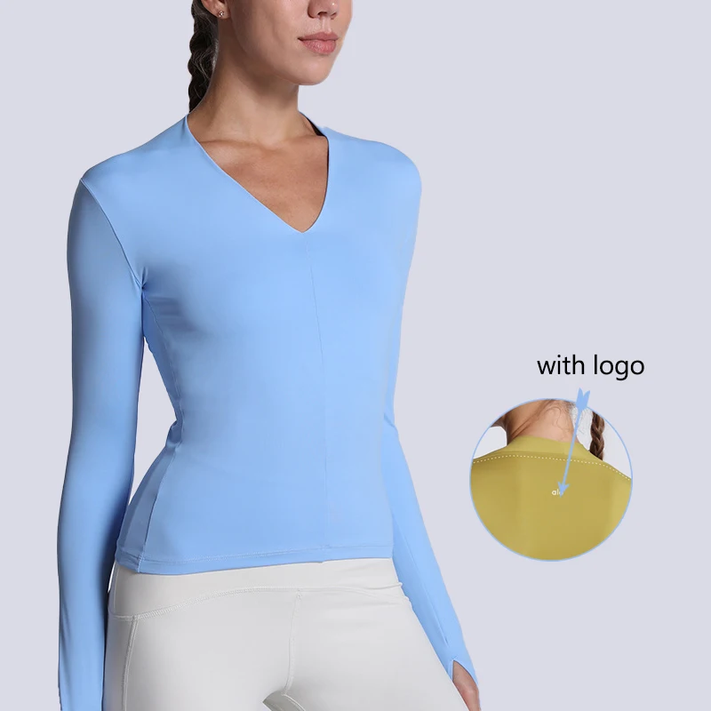 Seamless Tight Yoga Long Sleeves Women's With Logo Lulualo Stretch Breathable Quick Dry Gym Clothes Running Sports T-Shirt
Seamless Tight Yoga Long Sleeves Women's With Logo Lulualo Stretch Breathable Quick Dry Gym Clothes Running Sports T-Shirt
