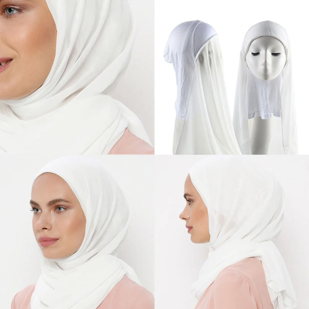 Instant Hijab with Cap Attached Neck Cover Turban Underscarf Hijab Bonnet for Women Ladies Muslim Fashion Head Scarf Headwraps
Instant Hijab with Cap Attached Neck Cover Turban Underscarf Hijab Bonnet for Women Ladies Muslim Fashion Head Scarf Headwraps