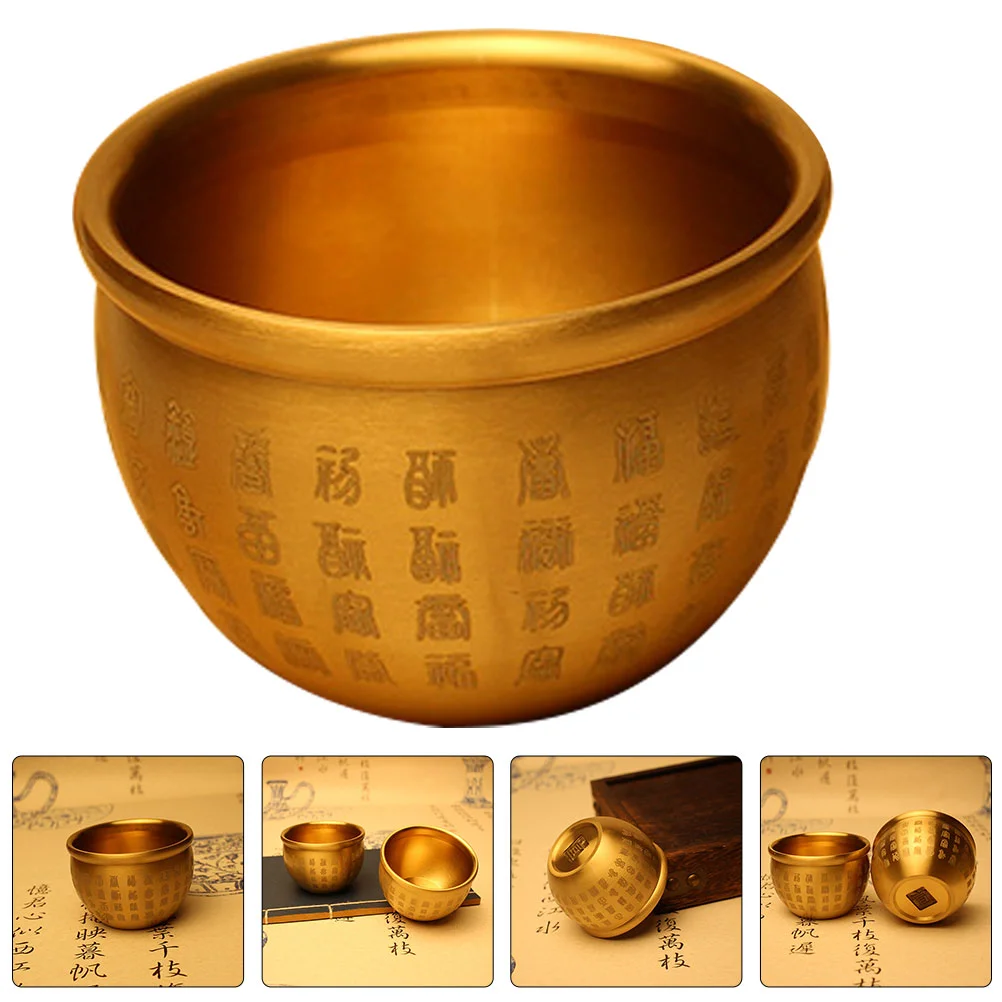 Treasure Basin Bowl Wealth Decor Shui Copper Feng Fengshui Money Ornament Figurine Chinese Home Porsperity Desktop Vintage Gold
Treasure Basin Bowl Wealth Decor Shui Copper Feng Fengshui Money Ornament Figurine Chinese Home Porsperity Desktop Vintage Gold