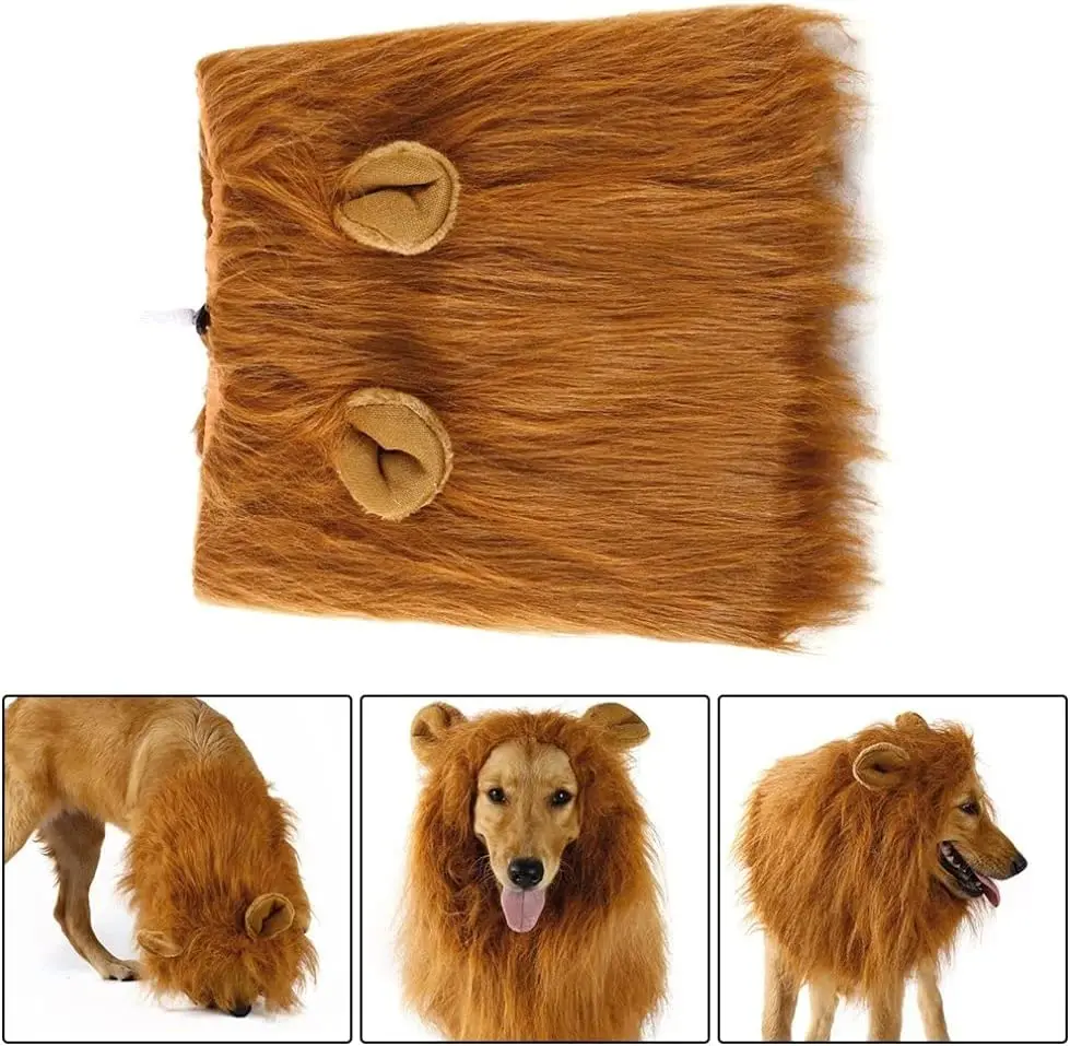 Cute Pet Cosplay Clothes Transfiguration Costume Lion Mane Winter Warm Wig Cat Large Dog Party Decoration With Ear Pet Apparel
Cute Pet Cosplay Clothes Transfiguration Costume Lion Mane Winter Warm Wig Cat Large Dog Party Decoration With Ear Pet Apparel