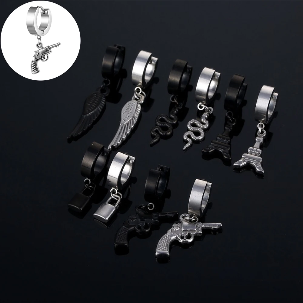 1/2PCS New Feather Snake Dangle Earrings for Women Men Punk Circle Ear Ring Piercing Stainless Steel Hoop Earring Gothic Jewelry
1/2PCS New Feather Snake Dangle Earrings for Women Men Punk Circle Ear Ring Piercing Stainless Steel Hoop Earring Gothic Jewelry