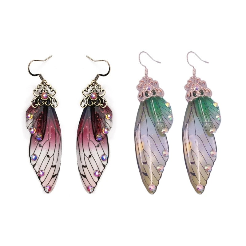 Dangle Earrings Multicolored Cicada Wing Dangle Earring Wing Hook Earring Insect Earring for Summer
Dangle Earrings Multicolored Cicada Wing Dangle Earring Wing Hook Earring Insect Earring for Summer
