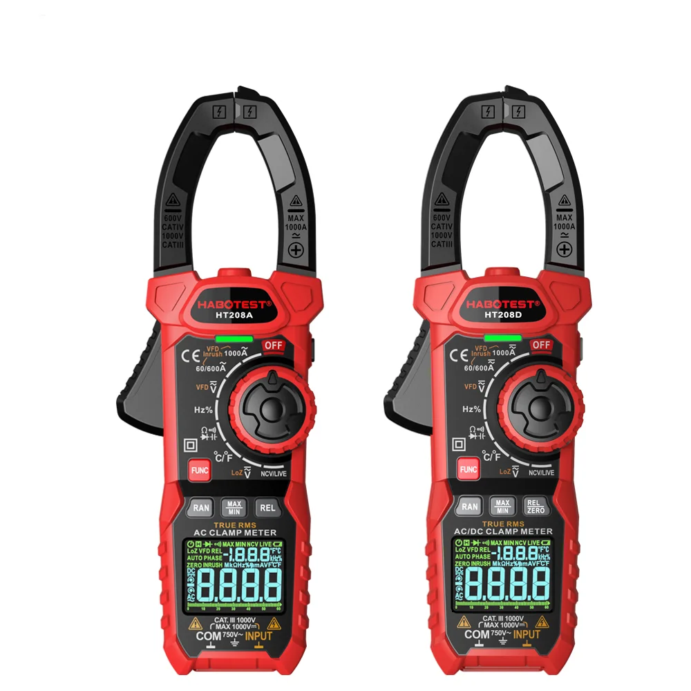 Цифровой мультиметр HT208D HT208A, тестер для измерения переменного/постоянного тока, с усилителем, вольтом, сопротивлением
Цифровой мультиметр HT208D HT208A, тестер для измерения переменного/постоянного тока, с усилителем, вольтом, сопротивлением