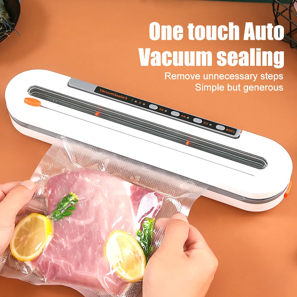 Food Vacuum Sealer 2 Modes Household Vacuum Sealer Packaging Machine With 10pcs Vacuum Bags Kitchen Gadgets Accessories
Food Vacuum Sealer 2 Modes Household Vacuum Sealer Packaging Machine With 10pcs Vacuum Bags Kitchen Gadgets Accessories