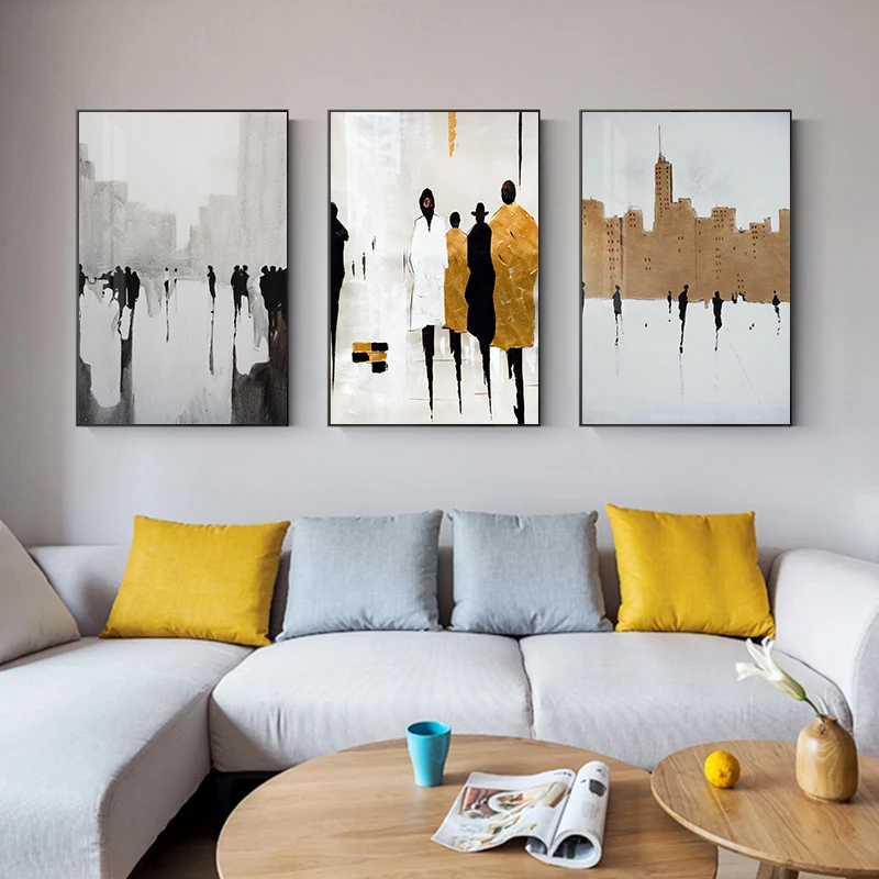Biger Size Wall Art Hand Painted Dancer Oil Canvas Painting Black White and Golden Pictures Modern Abstract Home Decoration
Biger Size Wall Art Hand Painted Dancer Oil Canvas Painting Black White and Golden Pictures Modern Abstract Home Decoration